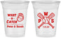Custom Wedding 16 oz Soft Sided Clear Cups - Baseball | 443