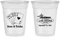 Custom Wedding 16 oz Soft Sided Clear Cups - Las Vegas | 453