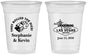 Custom Wedding 16 oz Soft Sided Clear Cups - Las Vegas | 455