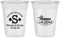 Custom Wedding 16 oz Soft Sided Clear Cups - Las Vegas | 456