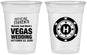 Custom Wedding 16 oz Soft Sided Clear Cups - Las Vegas | 467