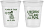 Custom Wedding 16 oz Soft Sided Clear Cups - Tractor Hitchin | 489