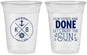 Custom Wedding 16 oz Soft Sided Clear Cups - Nautical | 495