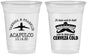 Custom Wedding 16 oz Soft Sided Clear Cups - Destination | 496