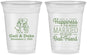 Custom Wedding 16 oz Soft Sided Clear Cups - Best Friend | 499