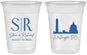 Custom Wedding 16 oz Soft Sided Clear Cups - Washington Dc | 500