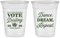 Custom Prom 16 oz Soft Sided Clear Cups - Queen Vote | 50016