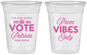 Custom Prom 16 oz Soft Sided Clear Cups - Queen Vote | 50017