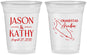 Custom Wedding 16 oz Soft Sided Clear Cups - Aruba | 504