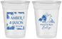 Custom Wedding 16 oz Soft Sided Clear Cups - Belize | 511