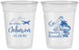 Custom Wedding 16 oz Soft Sided Clear Cups - Bermuda | 513