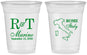 Custom Wedding 16 oz Soft Sided Clear Cups - Italy | 514