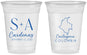 Custom Wedding 16 oz Soft Sided Clear Cups - Colombia | 516