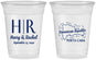 Custom Wedding 16 oz Soft Sided Clear Cups - Domincan Republic | 522