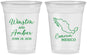 Custom Wedding 16 oz Soft Sided Clear Cups - Mexico | 534