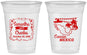 Custom Wedding 16 oz Soft Sided Clear Cups - Mexico | 535