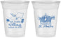Custom Wedding 16 oz Soft Sided Clear Cups - St Maarten | 543