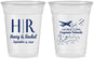 Custom Wedding 16 oz Soft Sided Clear Cups - Cayman Island | 544
