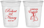 Custom Wedding 16 oz Soft Sided Clear Cups - England | 548