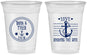 Custom Wedding 16 oz Soft Sided Clear Cups - Anchor The Soul | 558