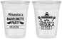 Custom Bachelorette 16 oz Soft Sided Clear Cups - Fiesta Siesta Tequila Repeat | 60000