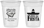 Custom Bachelorette 16 oz Soft Sided Clear Cups - Viva La Fiesta | 60005