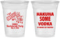 Custom Bachelorette 16 oz Soft Sided Clear Cups - Mexico Fiesta | 60008