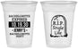 Custom Bachelorette 16 oz Soft Sided Clear Cups - Rip Single Life | 60014