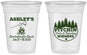 Custom Bachelorette 16 oz Soft Sided Clear Cups - Camping | 60018