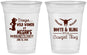Custom Bachelorette 16 oz Soft Sided Clear Cups - Boots And Bling | 60023
