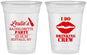 Custom Bachelorette 16 oz Soft Sided Clear Cups - I Do Drinking Team | 60031