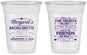Custom Bachelorette 16 oz Soft Sided Clear Cups - Nights Remember | 60034