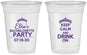 Custom Bachelorette 16 oz Soft Sided Clear Cups - Keep Calm Drink On | 60036