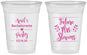 Custom Bachelorette 16 oz Soft Sided Clear Cups - Future Mrs | 60037