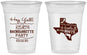 Custom Bachelorette 16 oz Soft Sided Clear Cups - Texas Cowgirl | 60041