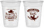 Custom Bachelorette 16 oz Soft Sided Clear Cups - Last Ride Before Bride | 60046