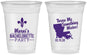 Custom Bachelorette 16 oz Soft Sided Clear Cups - Mardi Gras | 60056