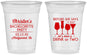 Custom Bachelorette 16 oz Soft Sided Clear Cups - Before She Says I Do | 60064