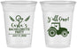 Custom Bachelorette 16 oz Soft Sided Clear Cups - Tractor Farm | 60070