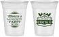 Custom Bachelorette 16 oz Soft Sided Clear Cups - Epic Night Of Cocktails | 60071