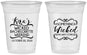 Custom Bachelorette 16 oz Soft Sided Clear Cups - Something Wicked | 60076