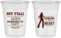 Custom Bachelorette 16 oz Soft Sided Clear Cups - Cowgirl At Heart | 60079