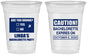 Custom Bachelorette 16 oz Soft Sided Clear Cups - Caution | 60082