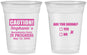 Custom Bachelorette 16 oz Soft Sided Clear Cups - Drunk Yes Or No | 60083