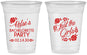 Custom Bachelorette 16 oz Soft Sided Clear Cups - Just The Girls | 60089