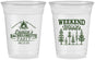 Custom Bachelorette 16 oz Soft Sided Clear Cups - Camping | 60094