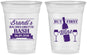 Custom Bachelorette 16 oz Soft Sided Clear Cups - Wine | 60099
