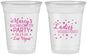 Custom Bachelorette 16 oz Soft Sided Clear Cups - Ladies Night Out | 60101