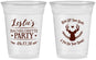 Custom Bachelorette 16 oz Soft Sided Clear Cups - Deer Heels Boots | 60102