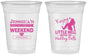 Custom Bachelorette 16 oz Soft Sided Clear Cups - Raising A Little Hell | 60105
